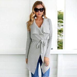 Taylor Oversized Lapel Cardigan